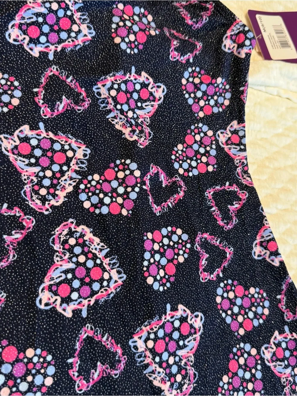 NEW Just Imagine Gymnastics Leotard Biketard Dance Size medium 8/10 Hearts